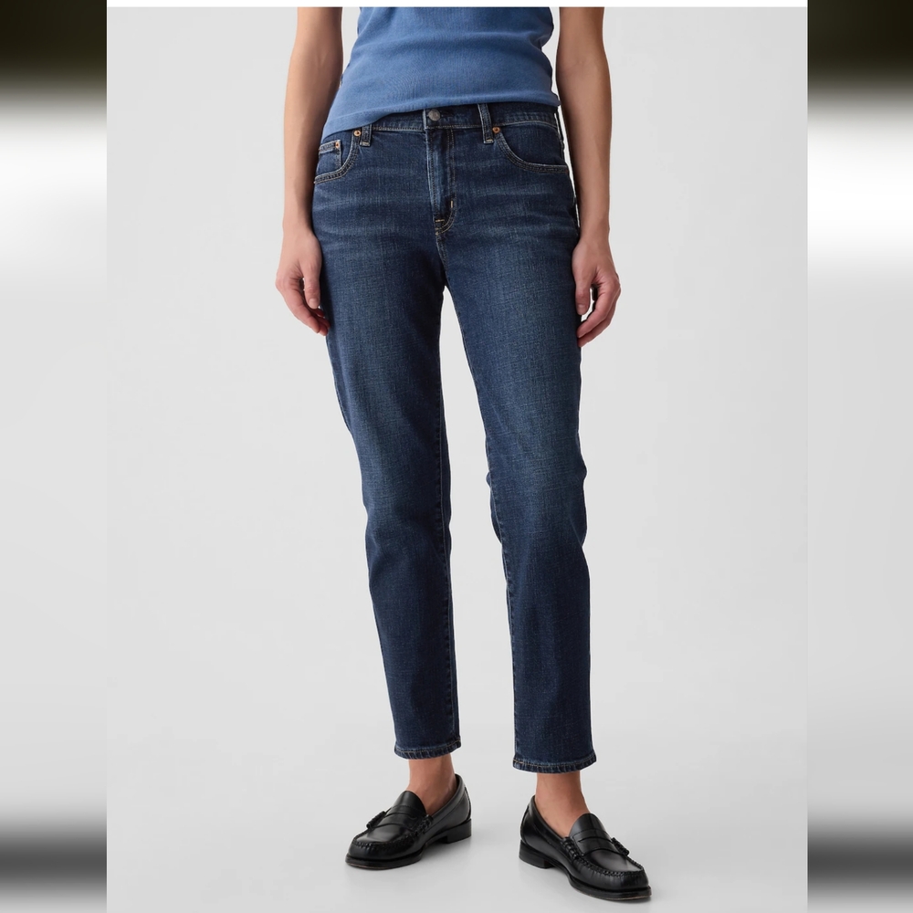 GAP Girlfriend Midrise Jeans BLACK